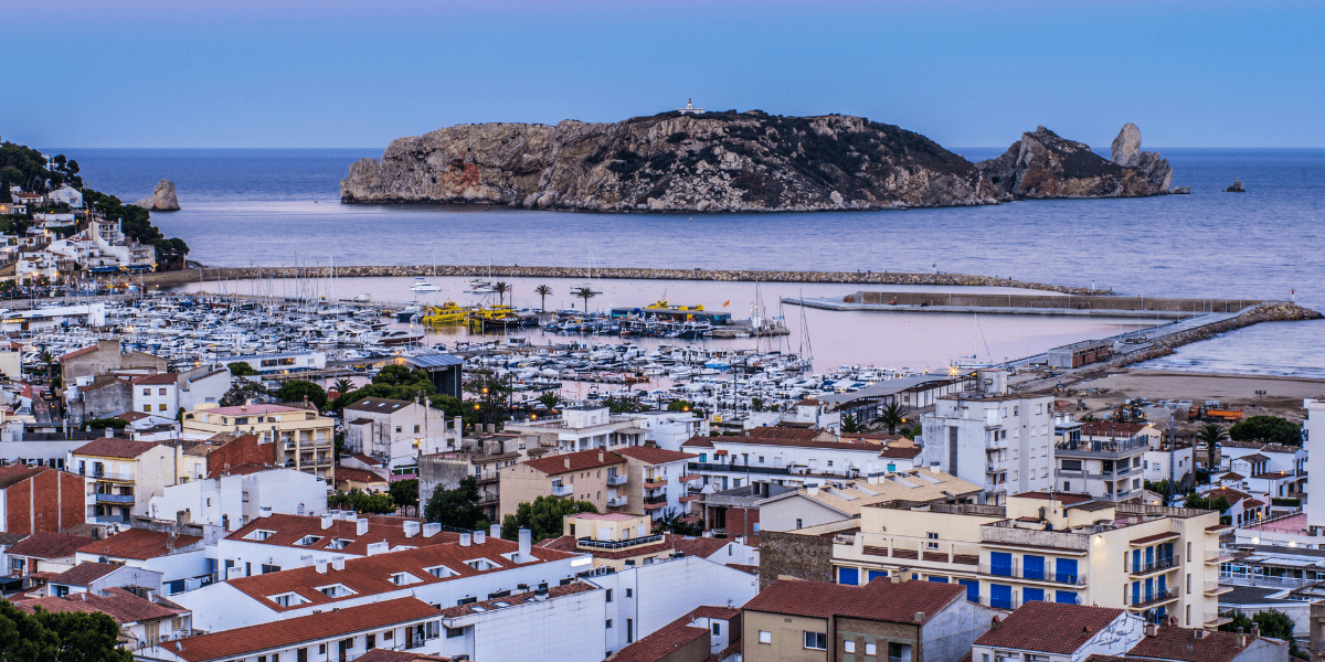 Les illes Medes vistes des de la costa de l'Estartit