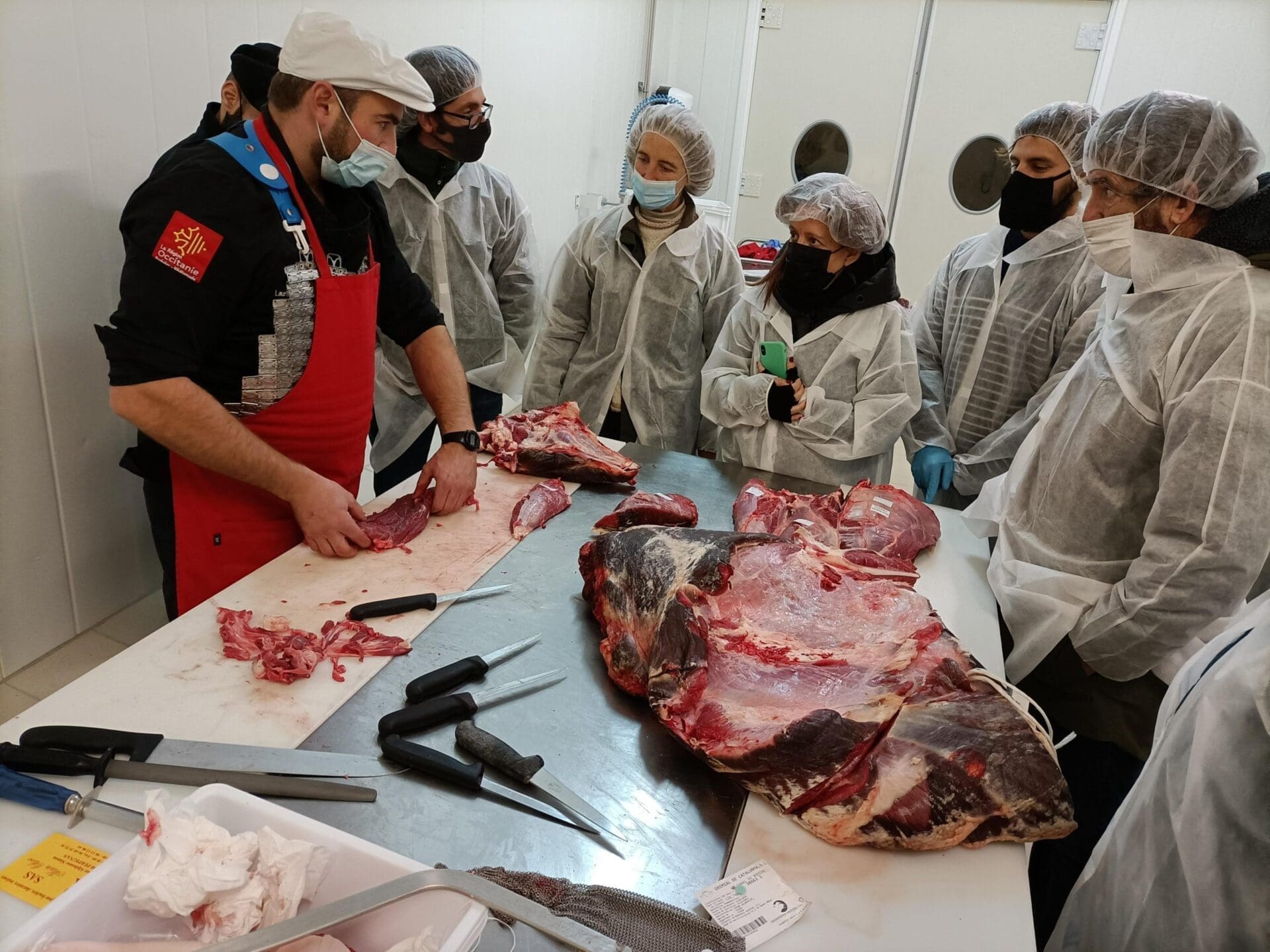 Jornada d’especejament de carn de vedella.