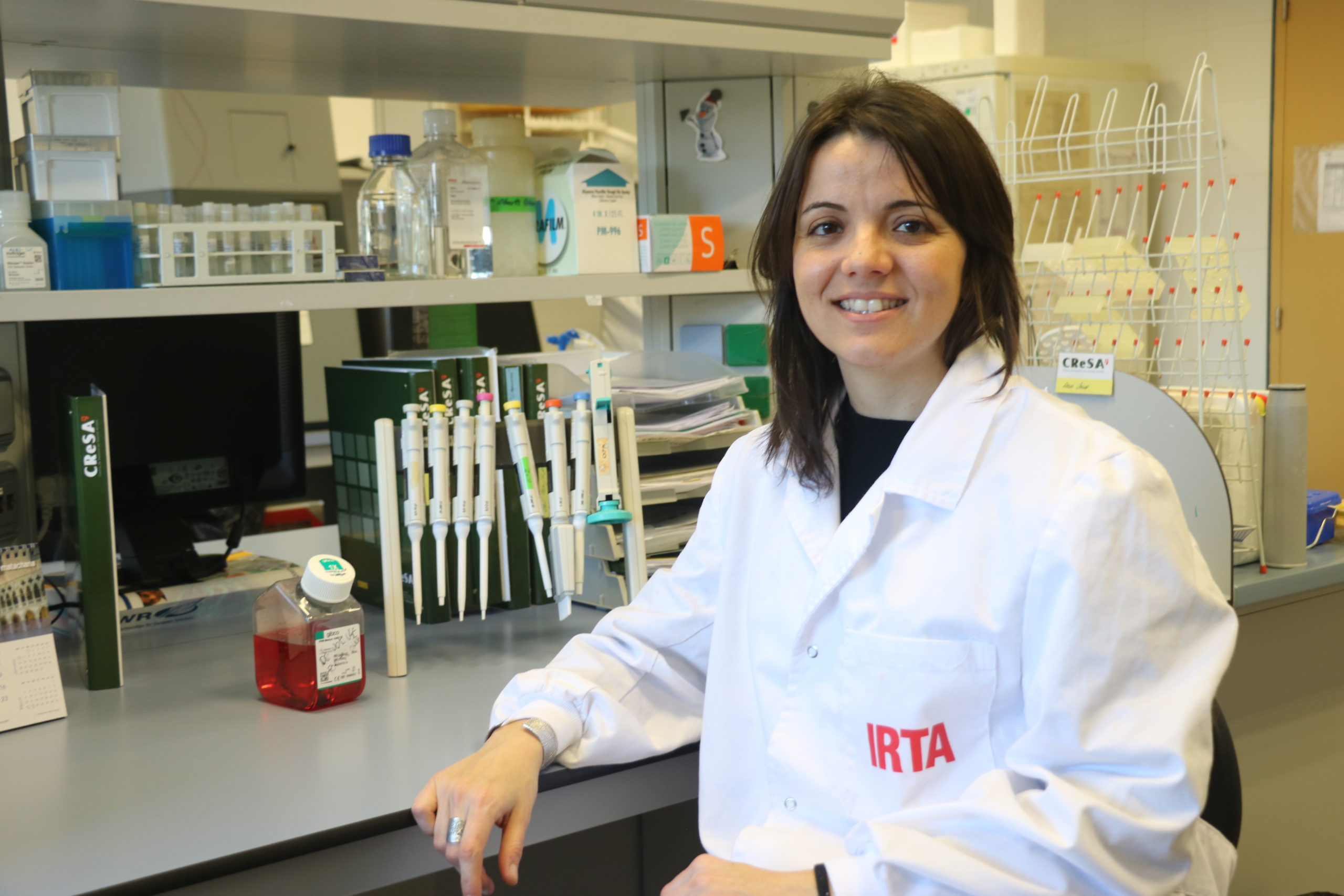 Foto de la investigadora de l'IRTA Júlia Vergara-Alert (2020)